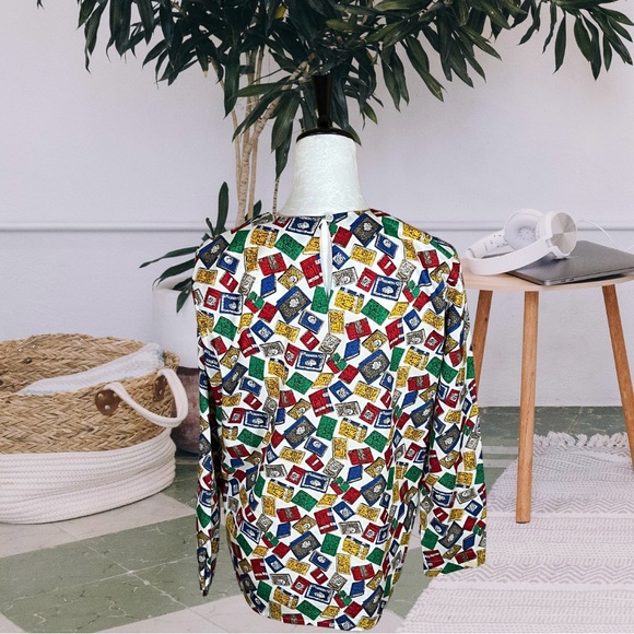 Vintage Preppy Book Blouse - Picture 4 of 4